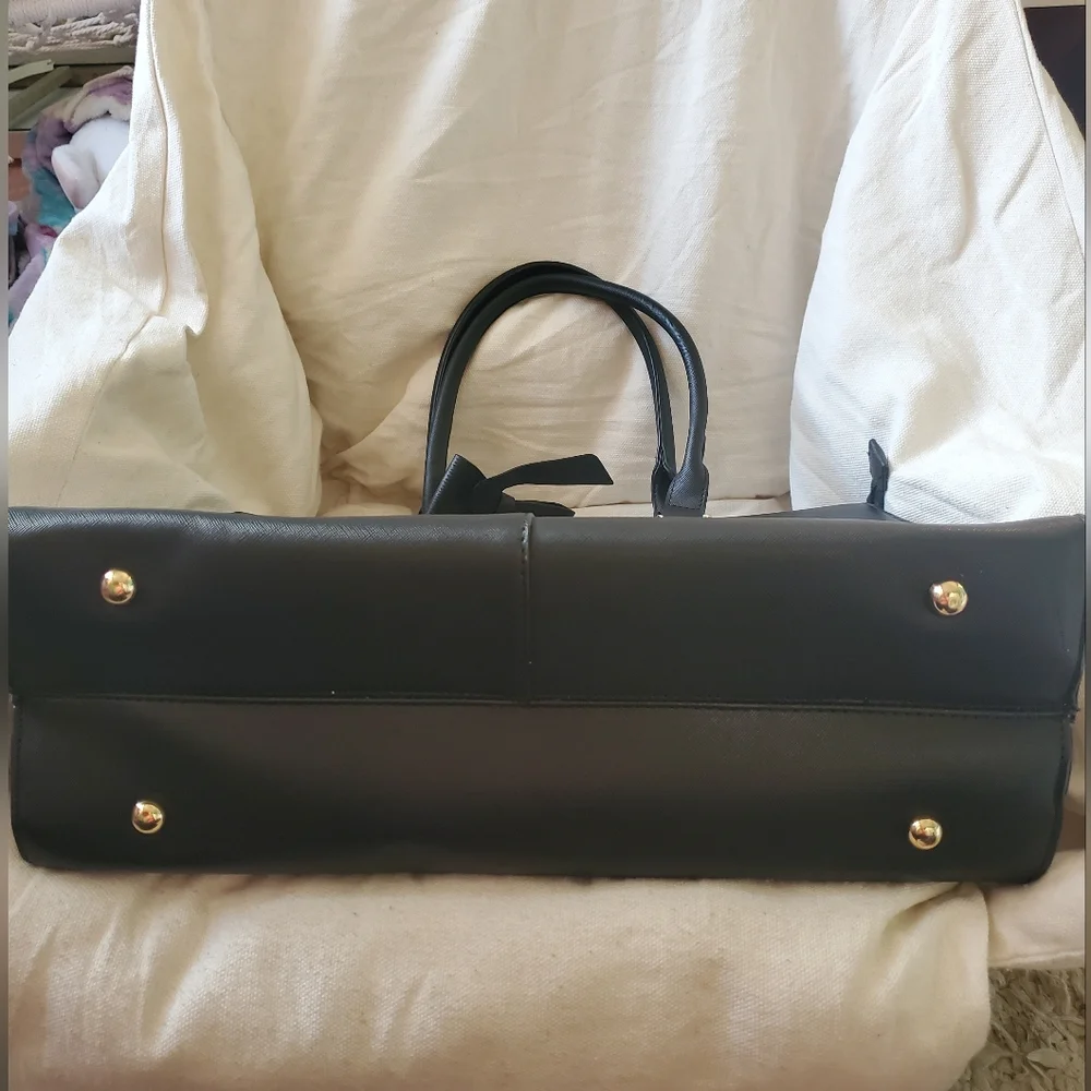 Women's Ecosusi black labtop tote bag - Picture 7 of 10